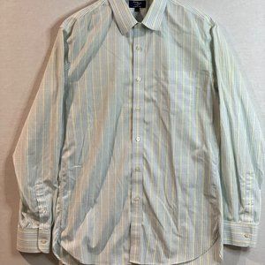 Thompson Thirtings By J. Crew Men's Shirt Large 16-16 1/2 Long Sleeve 80's 2-Ply